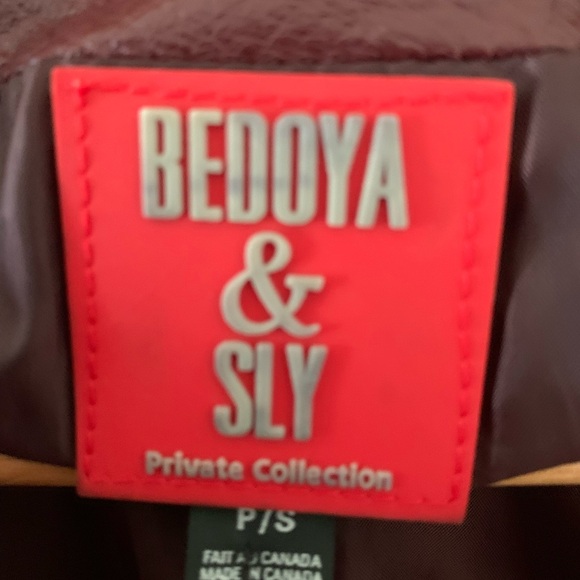 Leather red wine Bedoya and Sly VEST !!! - Picture 3 of 8